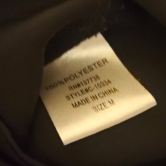 Brand & Label top women's size medium black studded collar hidden button down - Picture 11 of 11